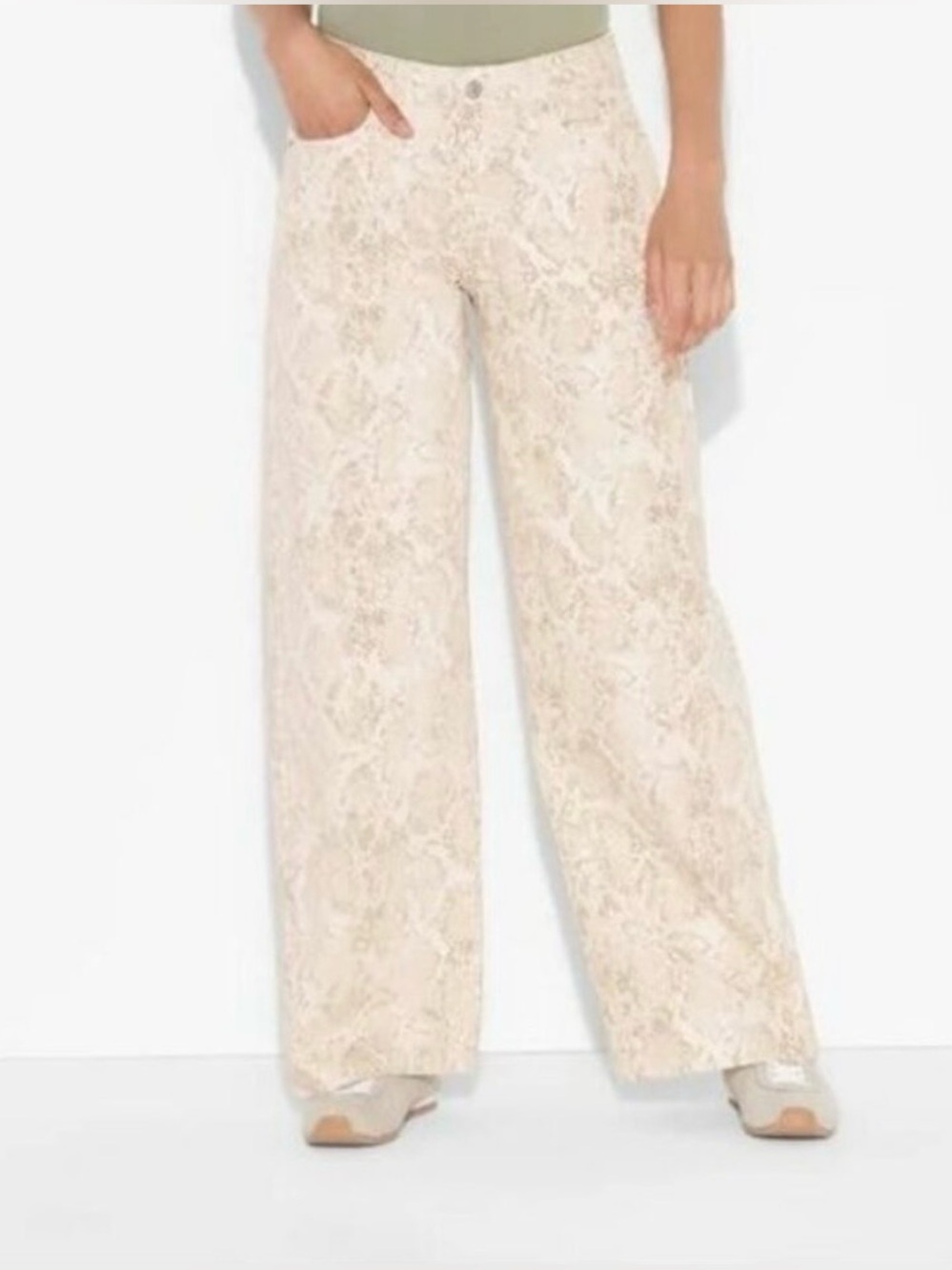 Wild Fable Snakeskin Low-Rise Baggy Jeans